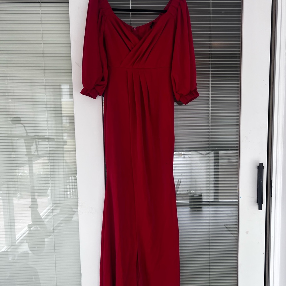 Symphony Deep Red Maxi Dress